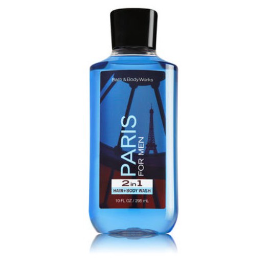 Dầu gội &amp; gel tắm nam Bath &amp; Body Works PARIS BLUE 2in1 Hair+Body Wash 295ml (Mỹ)