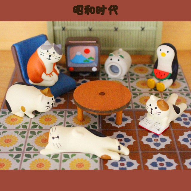 Trang Trí✿Vận Chuyển Phong Cách Nhật Bản D20-12❤Phụ Kiện Trang Trí Nhà Cửa Hình Mèo Đen Dễ Thương Bắt Mắt