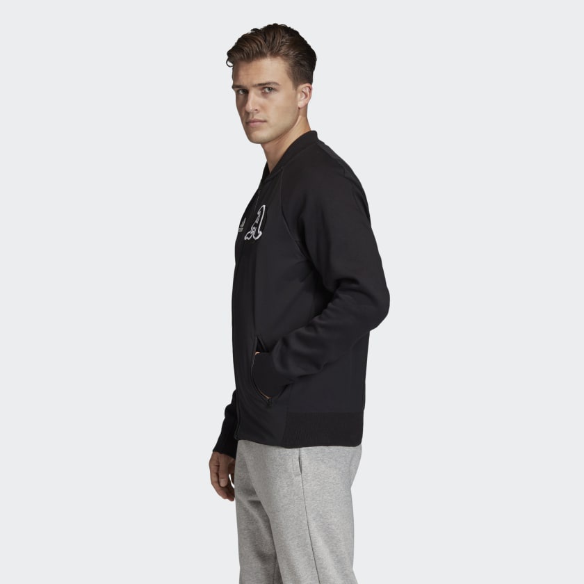 Áo khoác nỉ nam Adidas VRCT đen FQ7616