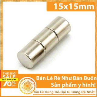 Nam châm trụ tròn siêu hút 15x15mm