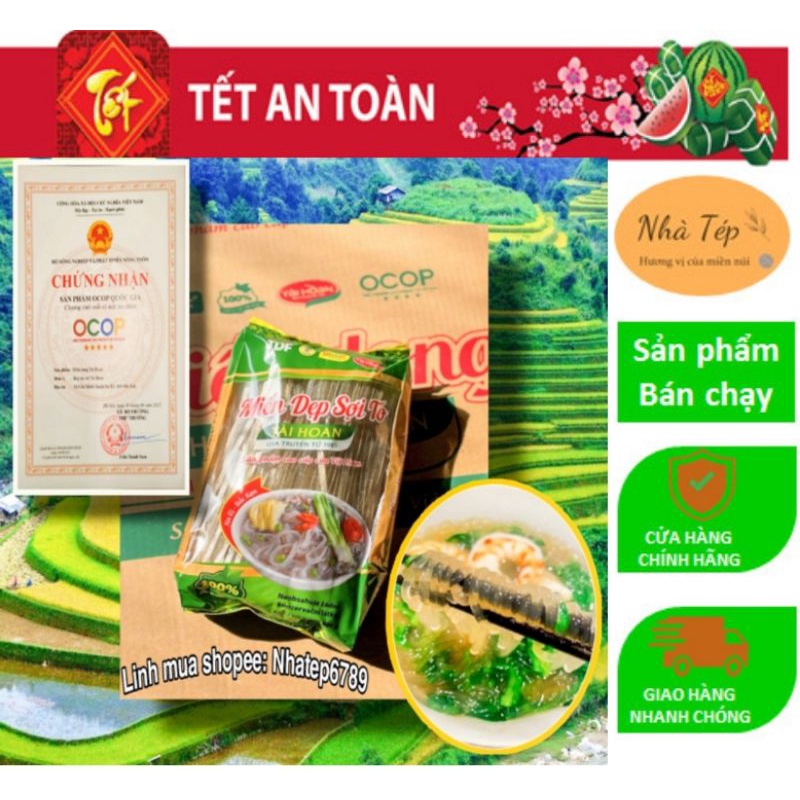 [Chính hãng - Miến dong Tài Hoan] Miến dong sợi to - miến dong đặc sản Bắc Kạn - Tài Hoan 5 Sao OCOP | BigBuy360 - bigbuy360.vn