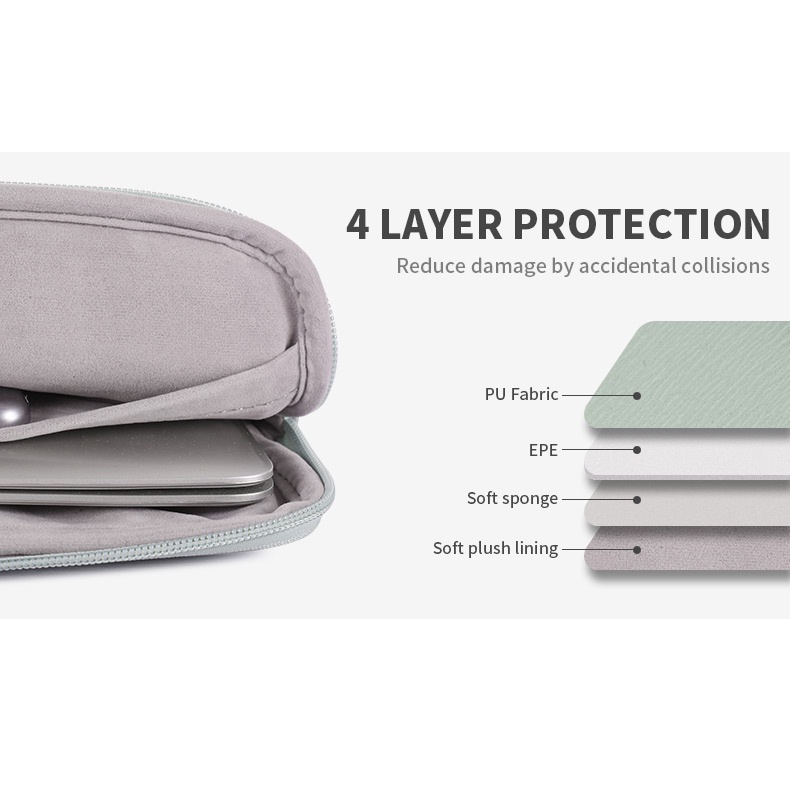 CanvasArtisan Túi Da Đựng Laptop Chống Sốc Chống Thấm Nước Màu Kẹo Dễ Thương Cho Surface Air Pro 11 / 12 / 13 / 14 / 15 inch