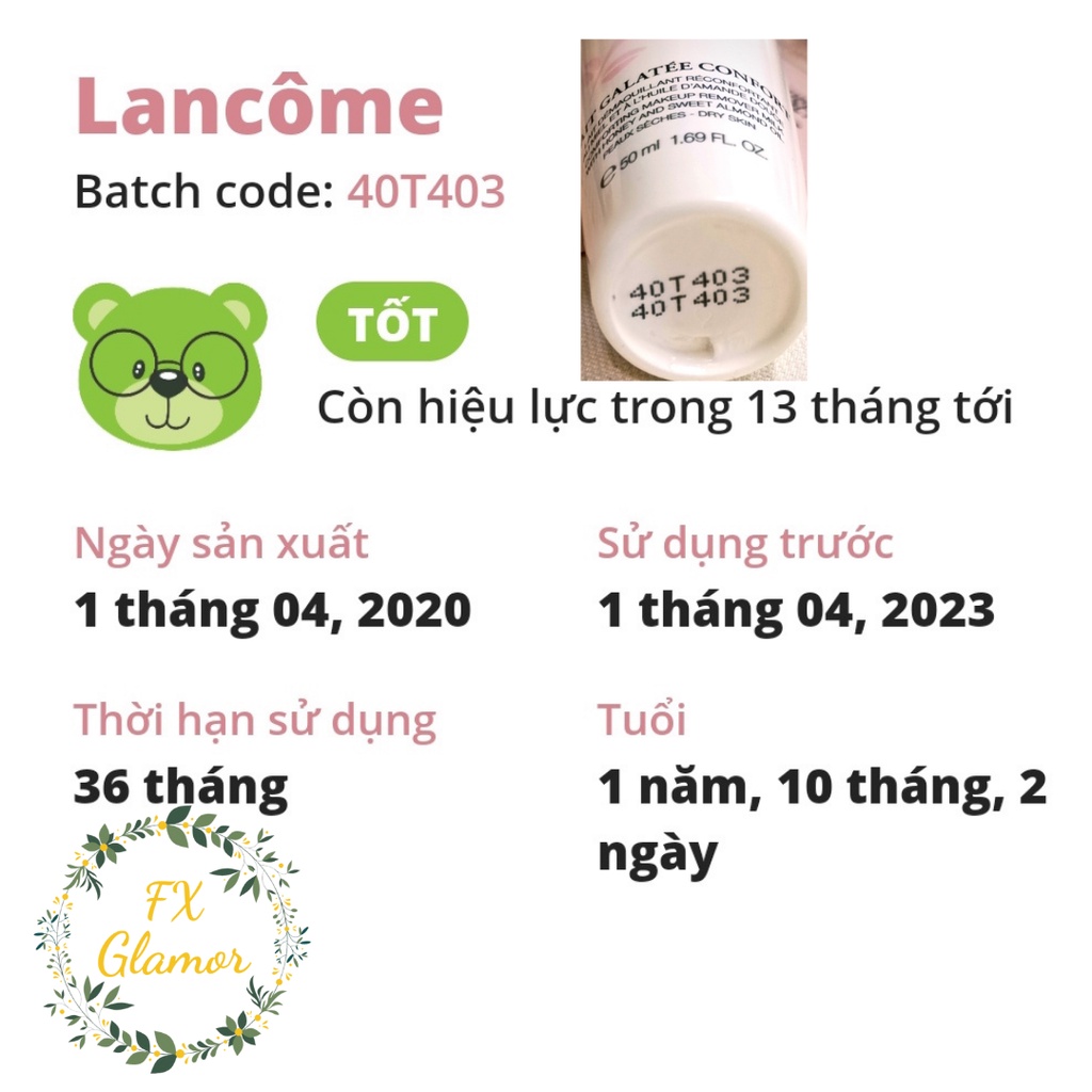 Tẩy trang LANCOME - Tẩy trang dạng sữa Lait Galate Confort Comforting makeup remover  milk 50ml | BigBuy360 - bigbuy360.vn