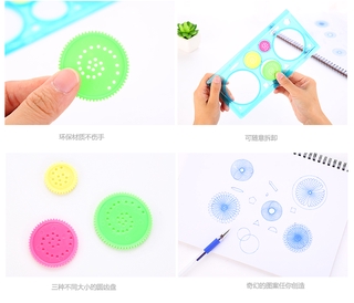 Multi-Purpose Geometric Ruler Set for Kids