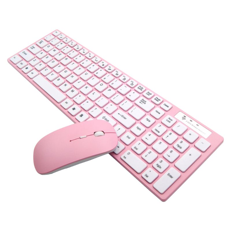 Bộ Bàn Phím Và Chuột Không Dây Hai Kích Thước Yên Tĩnh Cho Windows Máy Tính PC
