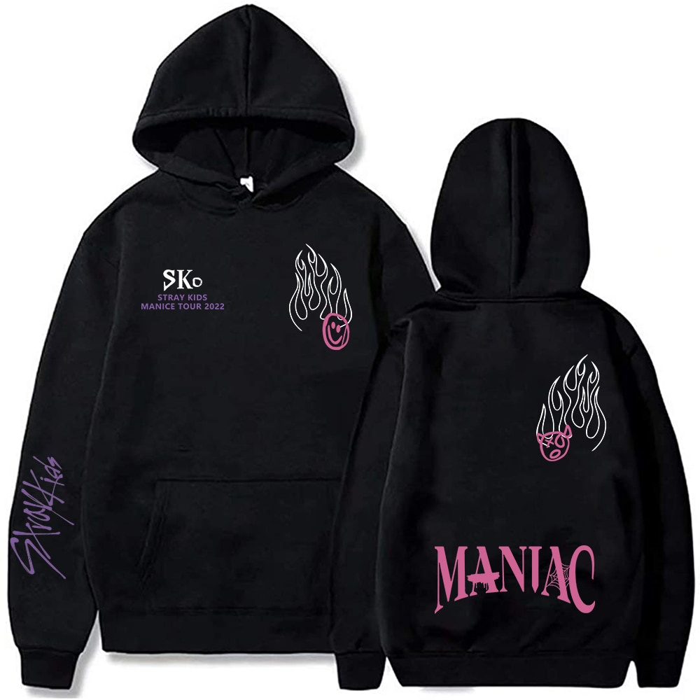 Maniac Khoác Hoodie Skz Chuyến Lưu Diễn Thế Giới 2022 Áo Khoác Hoodie Nỉ Kpop Khoác Hoodie Nam Nữ