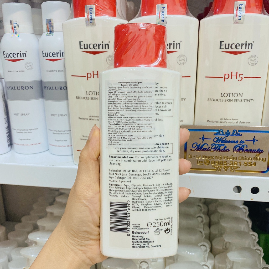 Eucerin Sữa dưỡng thể pH5 Lotion dành cho da nhạy cảm 250ml | BigBuy360 - bigbuy360.vn