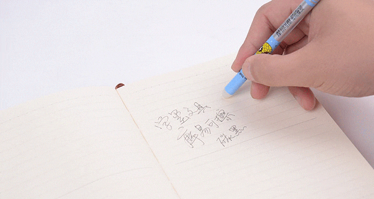 Heart Dots Erasable Pen Blue Black Ink Magic Ballpoint Pen 0.38mm For School Office Writing Supply Kids Stationery