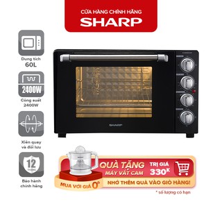 Lò Nướng Điện Sharp EO-B604RCSV-BK 60L Công Suất 2400W - Chính Hãng BH 12 Tháng