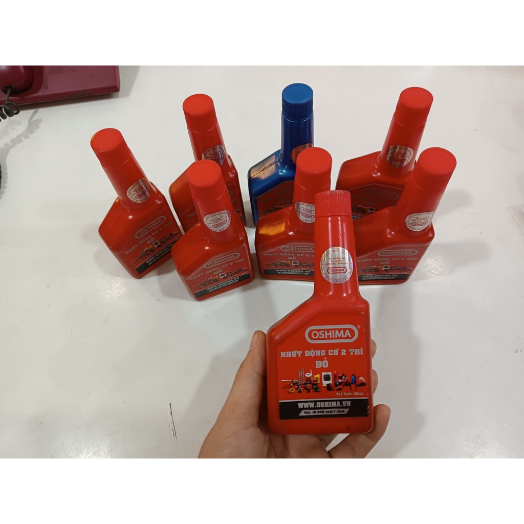 Nhớt 2 thì oshima dung tích 100ml dùng cho động cơ 2 thì
