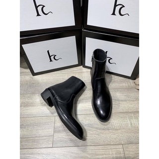[ Tặng Kèm Lót 3cm ] ZIPBOOT of StrapsBoot Đế 4cm Khâu Chắc Chắn  Da Bò Cao Cấp