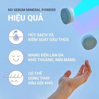Phấn phủ kiềm dầu Innisfree No-sebum Mineral Pơder, Phấn phủ dạng bột kiềm dầu Innisfree (5g)