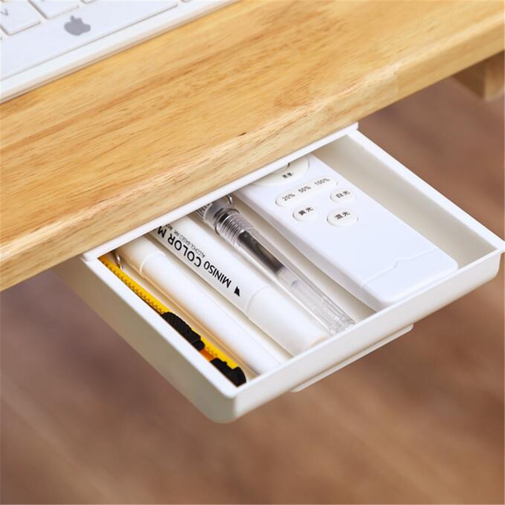 Hộp đựng cọ trang điểm gắn tường không cần khoan lỗ sắp xếp gọn gàng cho nhà ở / văn phòng