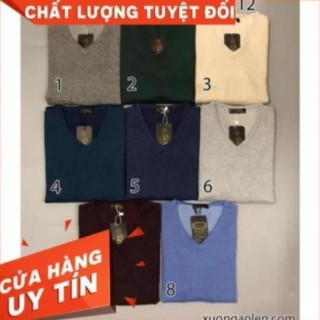 [HOT 2020]Áo len nam cổ tim sợi pha cotton - xuongaolen.com