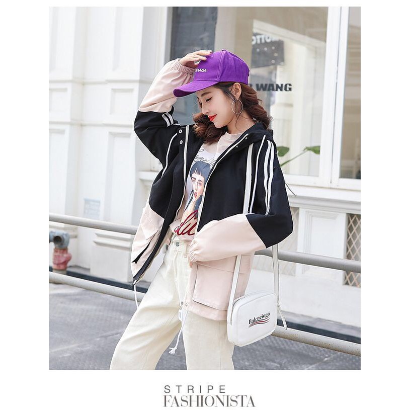 [HÀNG MỚI ] ÁOKHOÁC DÙ TÚI HÔP NỮ HÀN QUỐC THỜI TRANG TRẺ