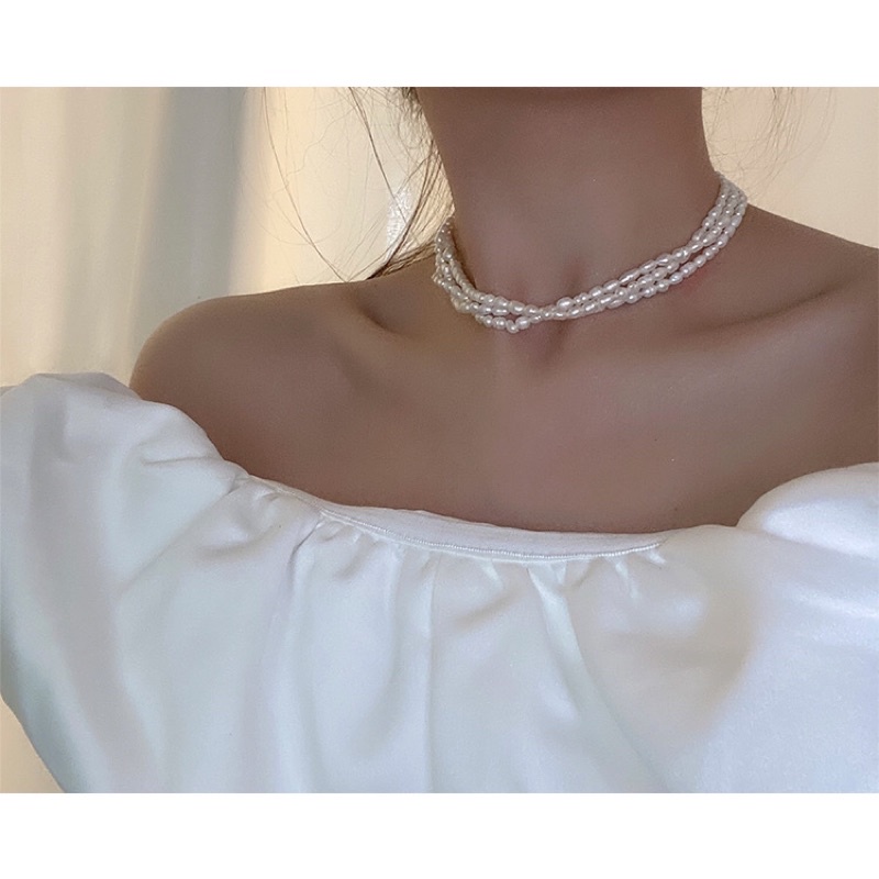 Dây chuyền bạc mạ vàng 3 vòng đan kết 4ly