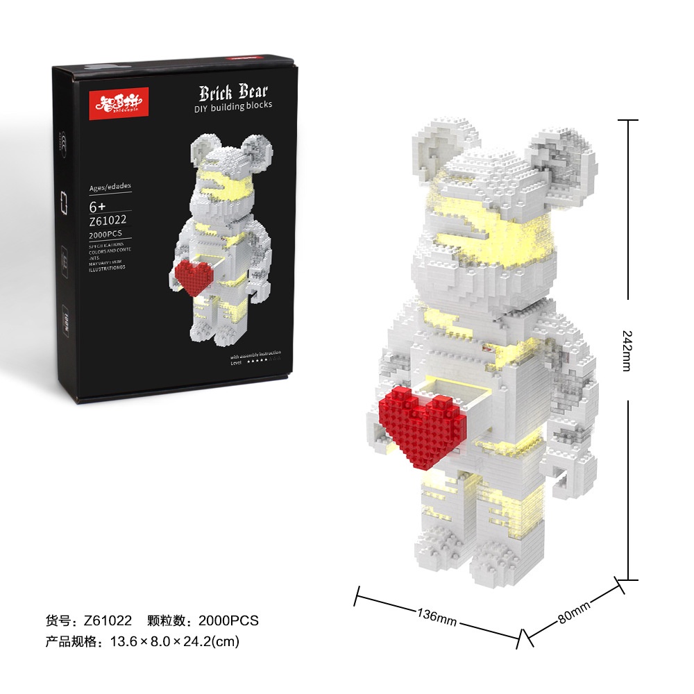 Đồ Chơi Lắp Ráp Hình Chú Gấu Độc Đáo
