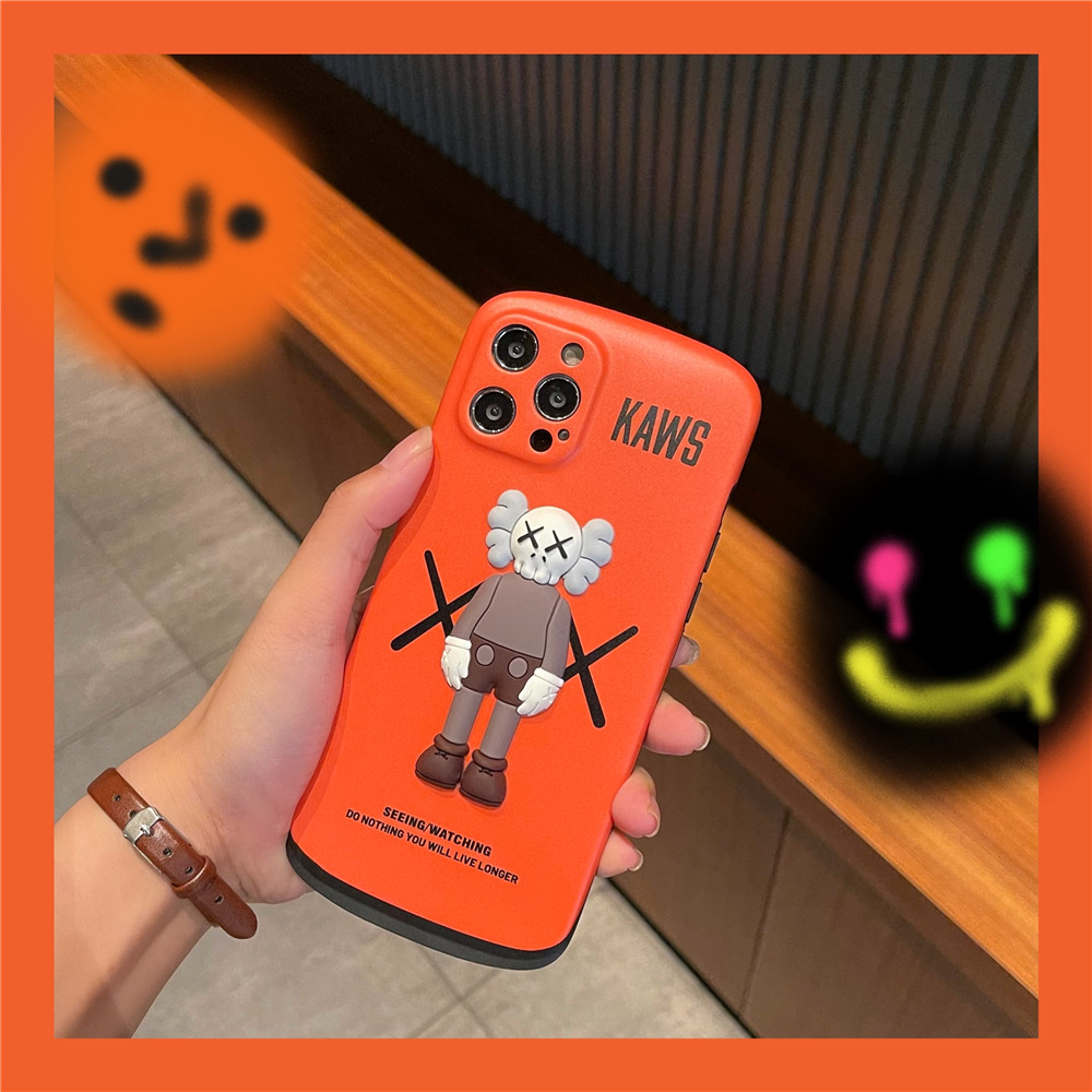 Fashion 3D Cartoon KAWS Silicon Case For iPhone 12pro max 12mini 11Pro Max XS Max XR SE 2020 7 8 Plus Back Cover | BigBuy360 - bigbuy360.vn