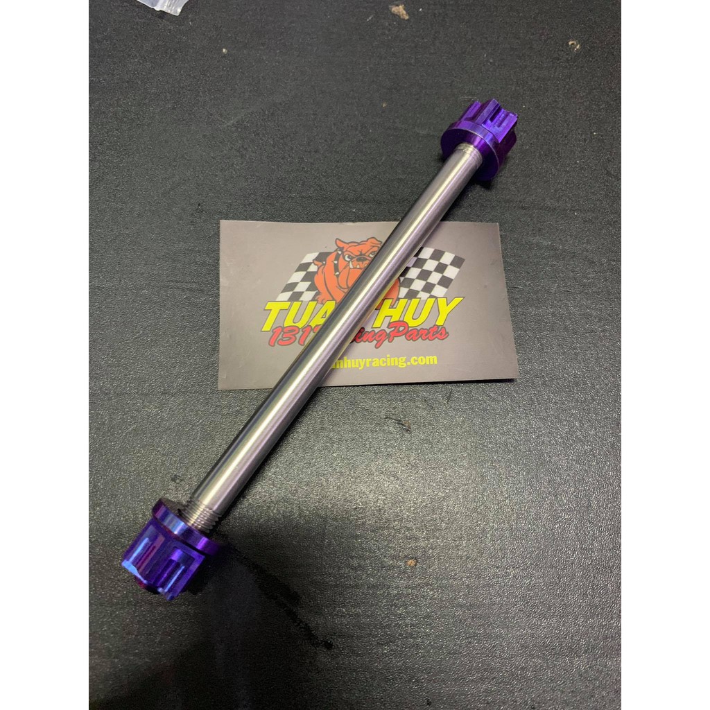 Cốt treo máy luôn 2 con tán 12 đầu bít GR5 mẫu xoáy 3 đao cho Raider, Satria, Winner, Sonic, Ex 150