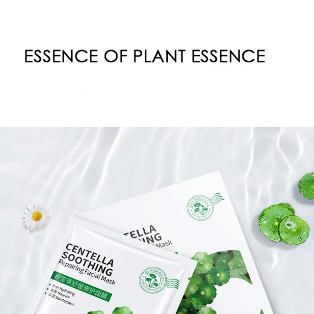 Mặt Nạ Hanmj Chiết Xuất Rau Má Thảo Dược Centella Soothing Giảm Mụn