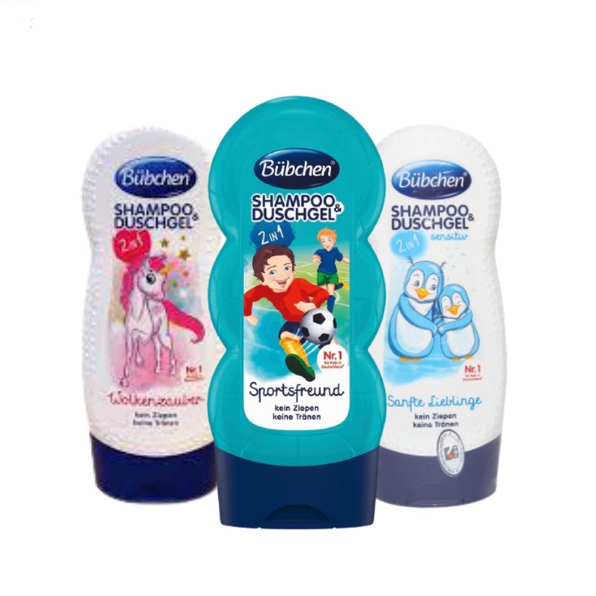 Sữa Tắm gội Bubchen dành cho trẻ em, an toàn cho da bé, nội địa Đức