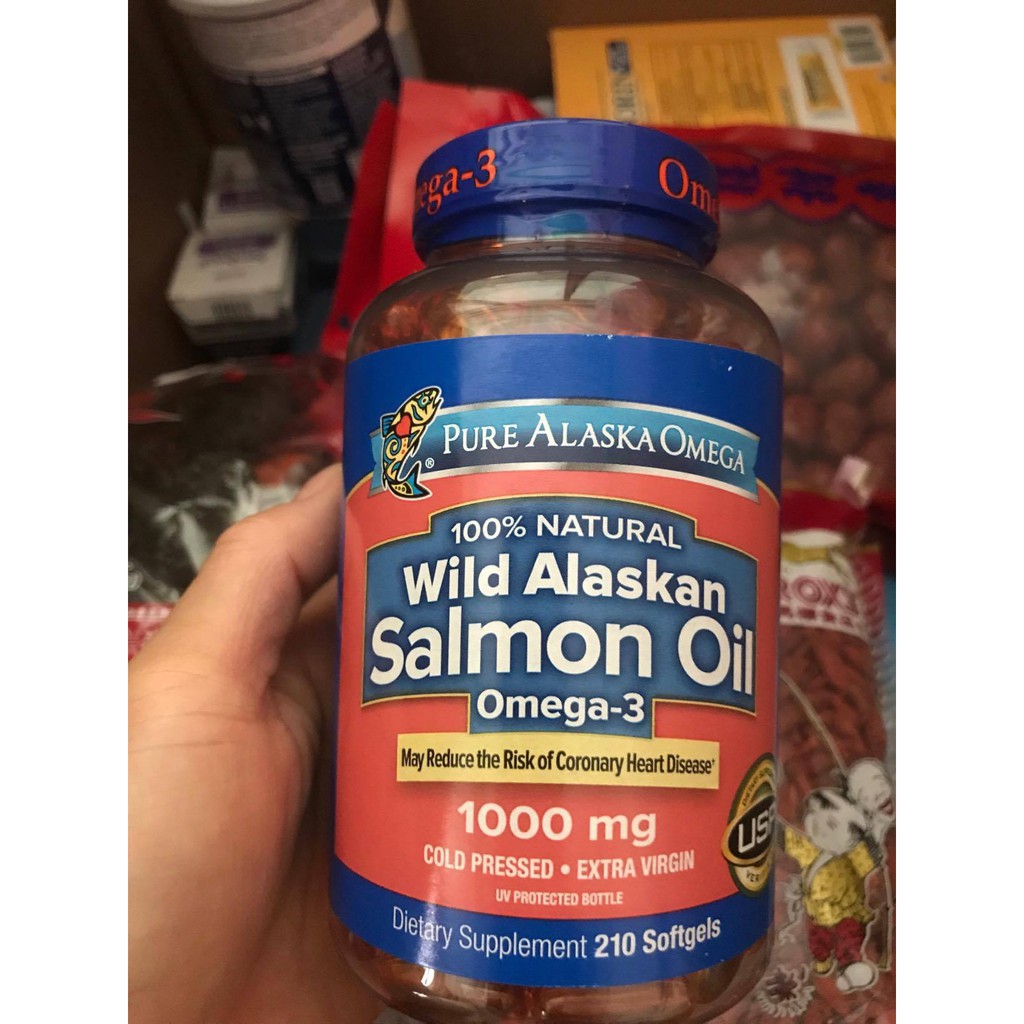 Wild Alaskan Salmon_Oil 210 viên Mỹ [Date 1/2023]