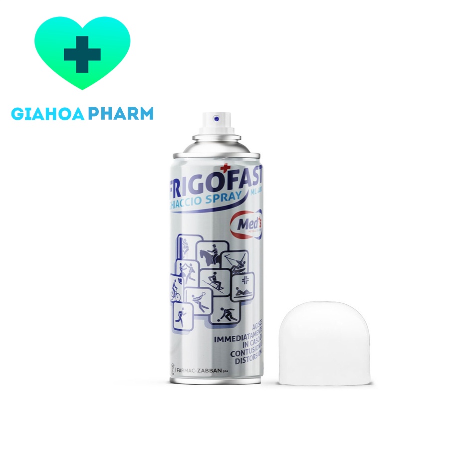 [CHÍNH HÃNG] Xịt lạnh Frigofast giảm đau nhanh tức thì, chấn thương thể thao, bong gân, căng cơ, giãn dây chằng (Italia)