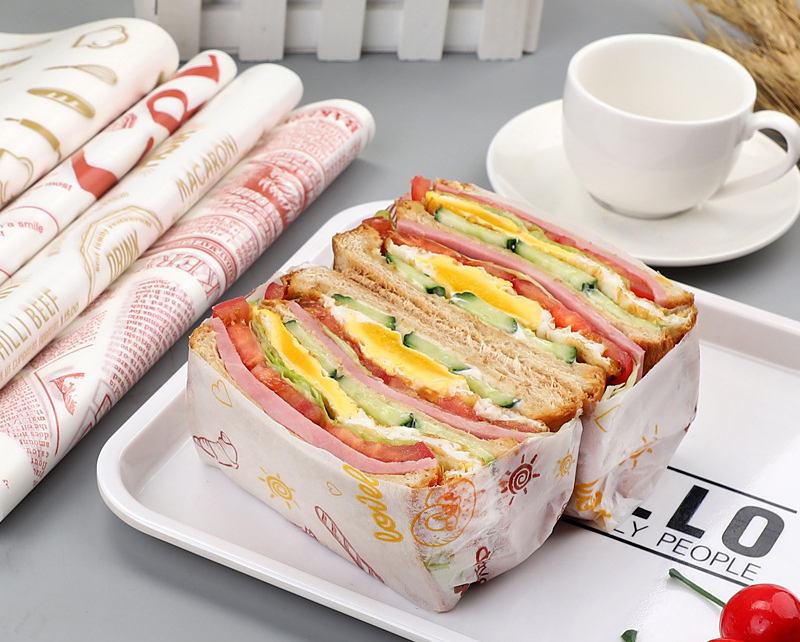 Giấy Sáp ANAEAT Gói Thực Phẩm Không Thấm Dầu Mỡ Dùng Một Lần