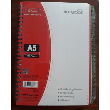 sổ lò xo A5 160 trang