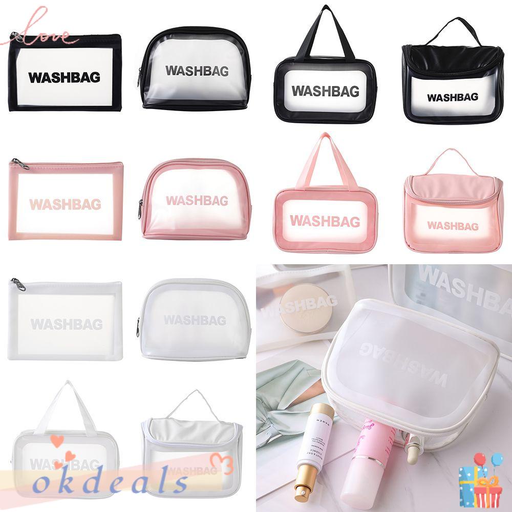 ღOKDEALSღ High Quality Multifunction Bags Wash Bags Travel Organizer Cosmetic Bag Make Up Pouch Beauty Case Transparent Storge Bags Beautician Cosmetic Holder PVC Clear Makeup Cases/Multicolor