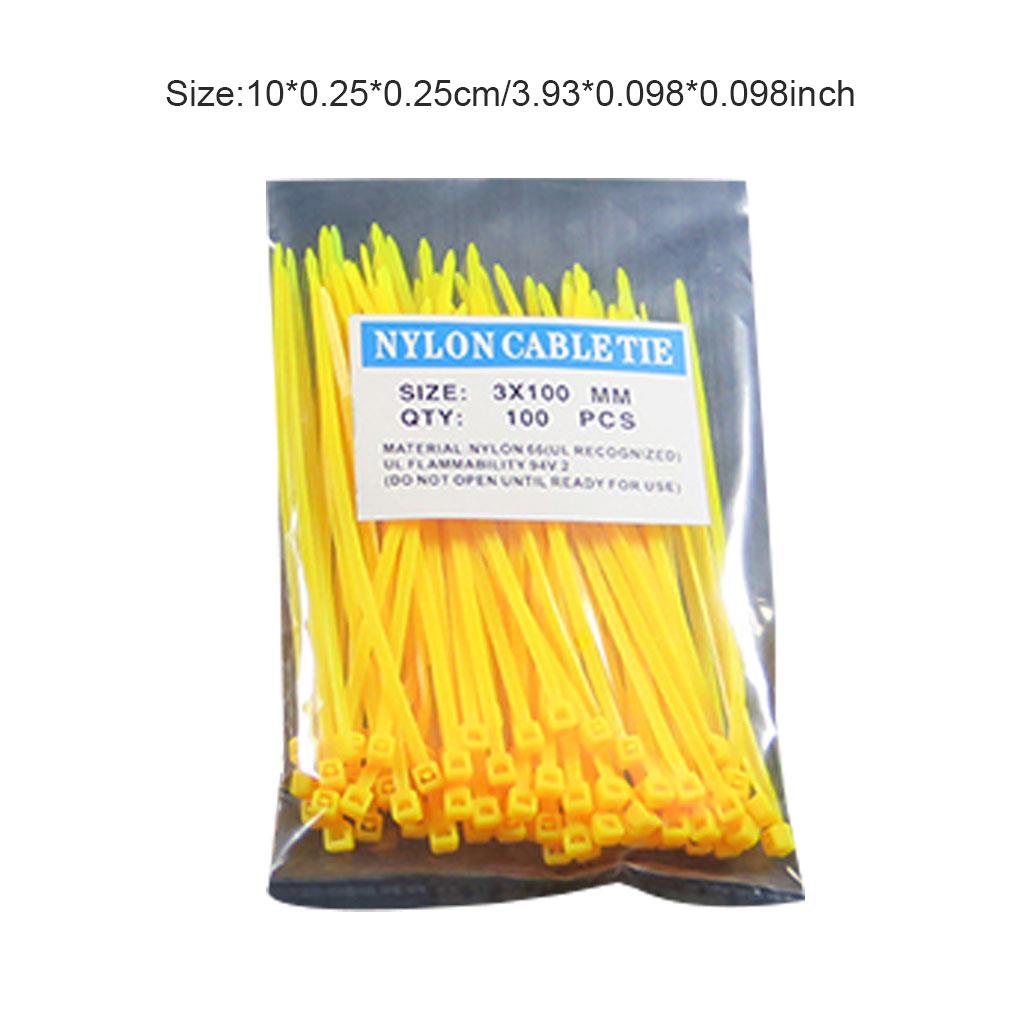 Set 100 Dây Nylon Buộc Dây Cáp 3x100mm Có Thể Tái Sử Dụng