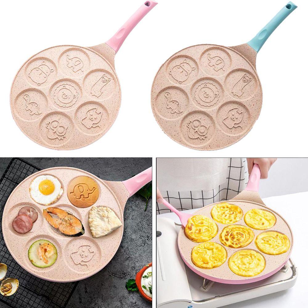 Nồi Làm Bánh Kếp 7 Lỗ LONTIME|Chảo Chiên Chống Dính Chất Lượng Cao