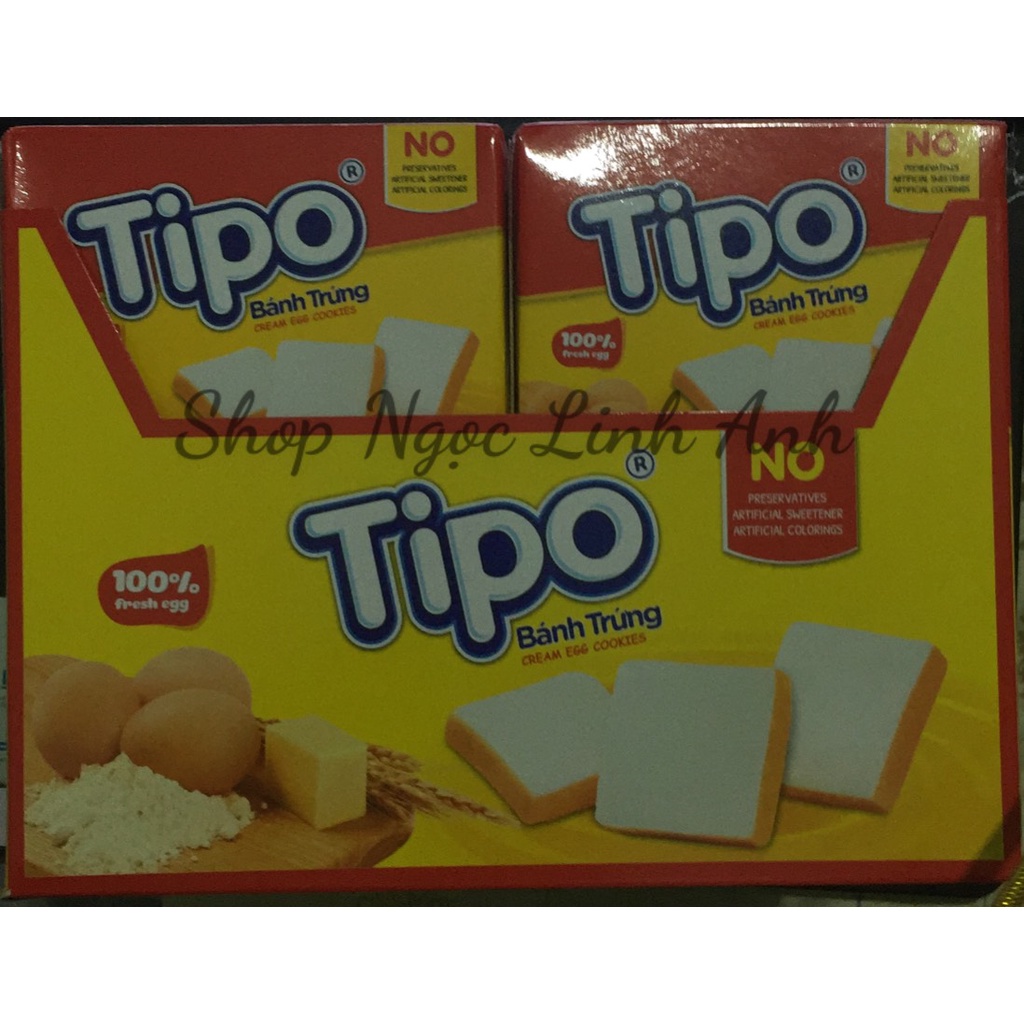 Lốc 12 Hộp bánh lễ Tipo bánh trứng ( 12 × 39 g )