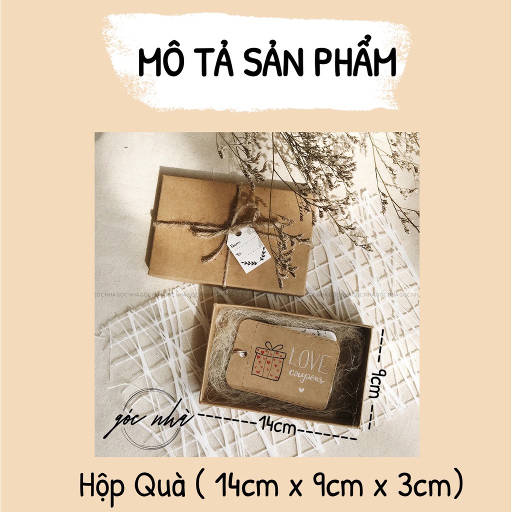 Love coupon phiếu tặng tình yêu có kèm hộp quà tặng dành cho cặp đôi dịp kỷ niệm anniversary valentine Góc Nhà gocnha | BigBuy360 - bigbuy360.vn