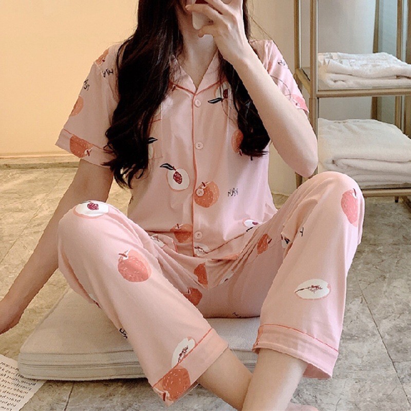 Pijama Cotton Cao Cấp, Đồ Bộ Họa Tiết Dễ Thương, Đồ Ngủ Đẹp, Bộ Mặc Nhà CiCi - Thời Trang Nữ