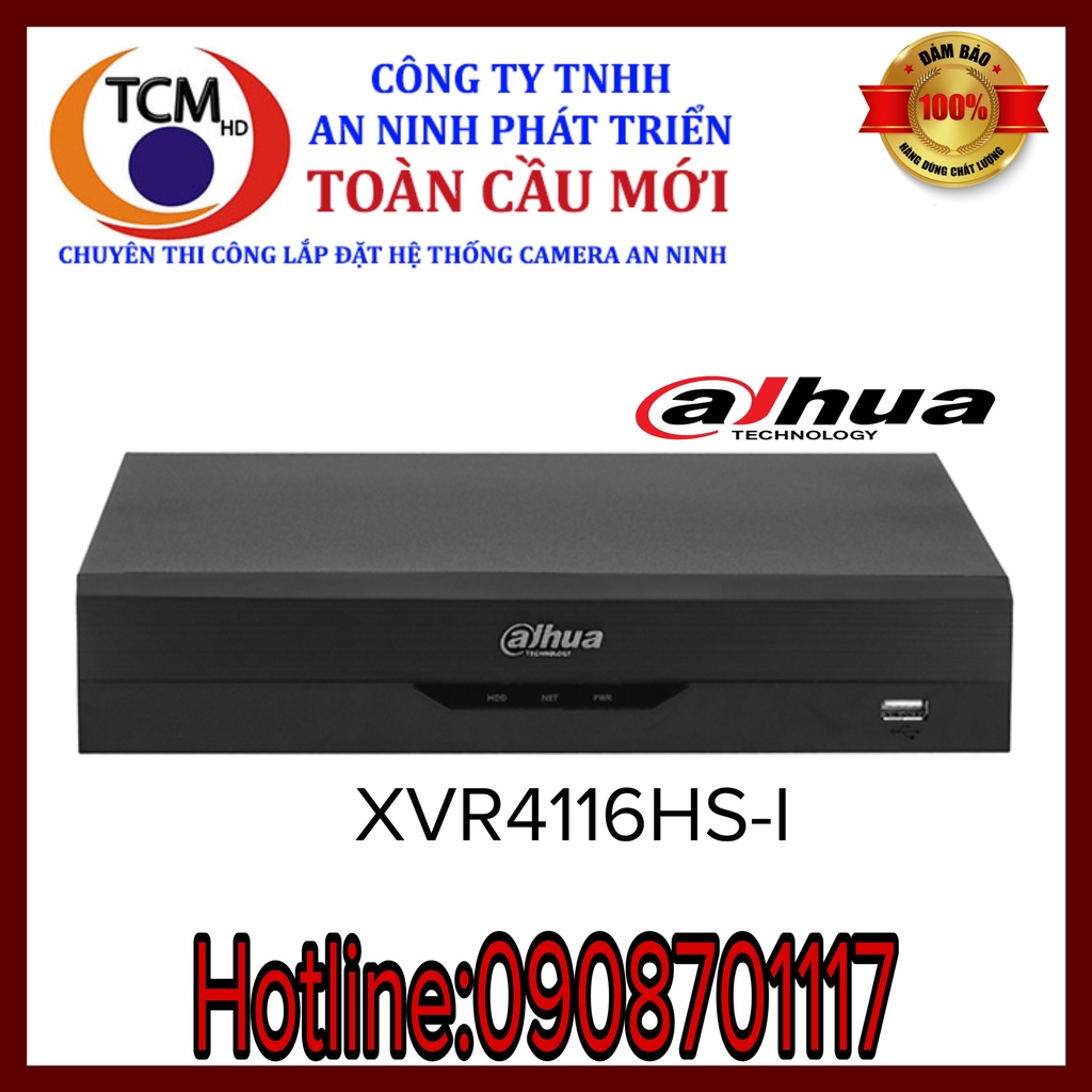 Đầu ghi hình HDCVI/TVI/AHD và IP 16 kênh DAHUA XVR4116HS-I