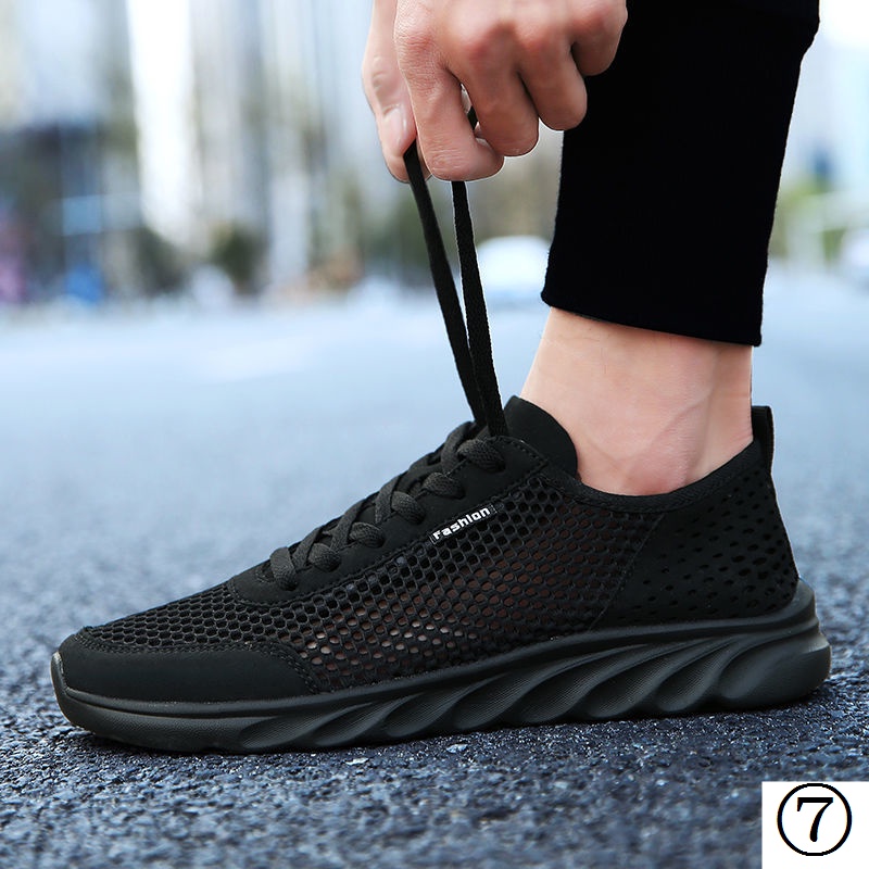 Giày Thể Thao Đế Mềm Phối Lưới Mỏng Thoáng Khí Thời Trang Mùa Hè Cho Nam