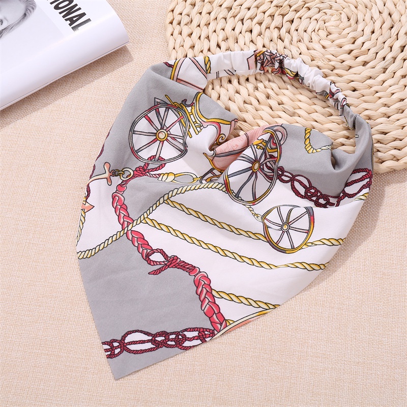 Băng đô vải hình tam giác phong cách hè 2021 cho nữ