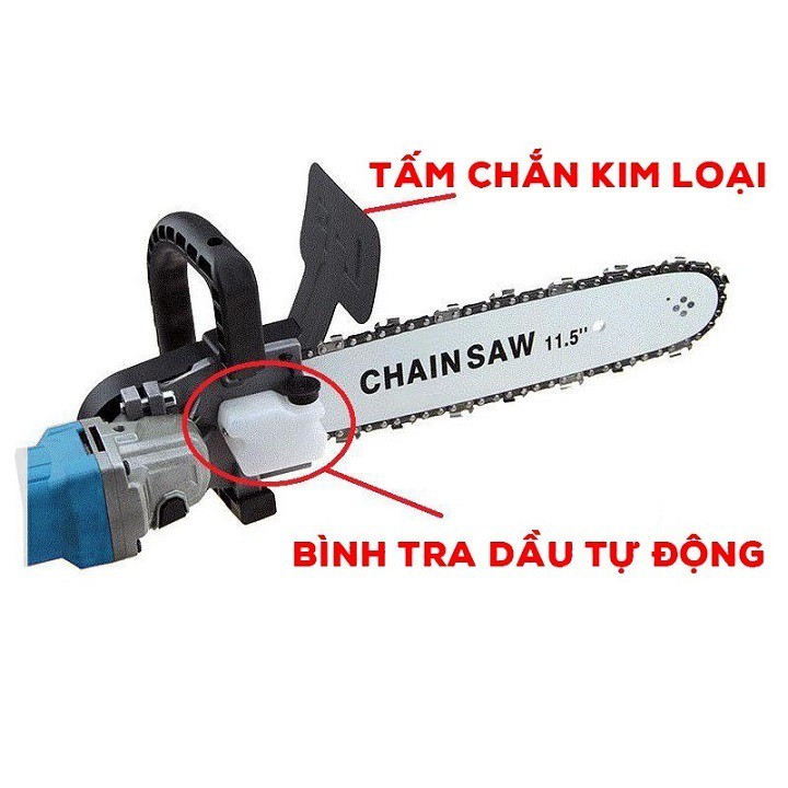 Bộ lưỡi cưa xích gắn máy mài Chain Saw 2 trong 1