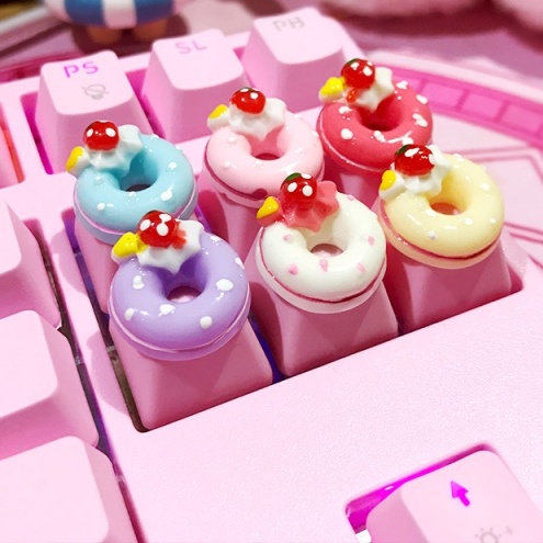 Keycap Donut Quà Tặng Đáng Yêu Nút Bàn Phím