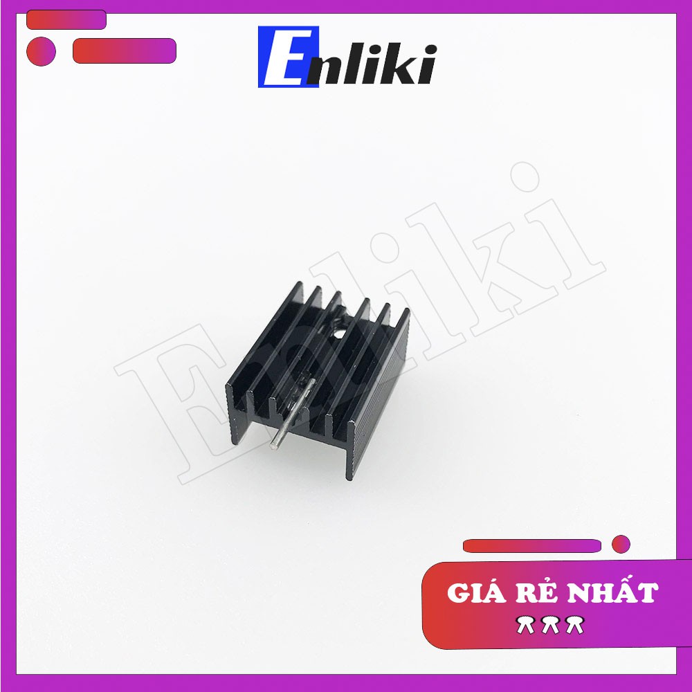 Tản Nhiệt Nhôm TO220 15x10x20mm Màu Đen