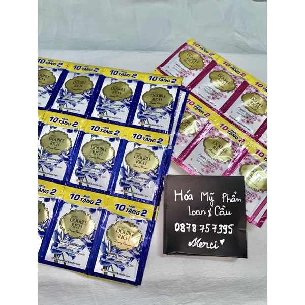 Combo 4 dây mua 10 tặng 2 sữa tắm DOUBLE RICH 7g
