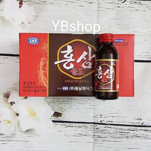 Nước đông trùng và nước hồng sâm Hàn Quốc 100ml x 10 chai