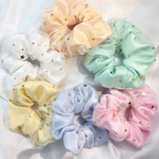 Scrunchies hai lớp sao siêu xinh rực rỡ