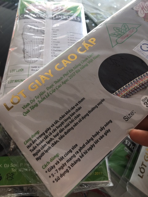 Lót giày hương quế