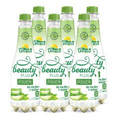 LỐC 6 CHAI - TRÀ NHA ĐAM ÍT ĐƯỜNG VFRESH BEAUTY PLUS - CHAI 350ML