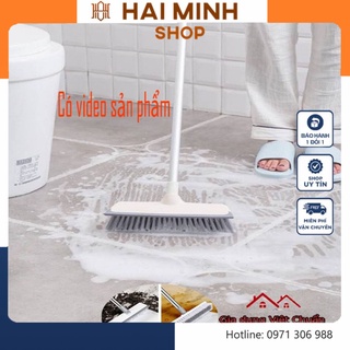 Chổi Quét Sàn Nhà Tắm Đánh Rửa Nhà Vệ Sinh Inox Tiện Lợi 2 Trong 1 Đa Năng
