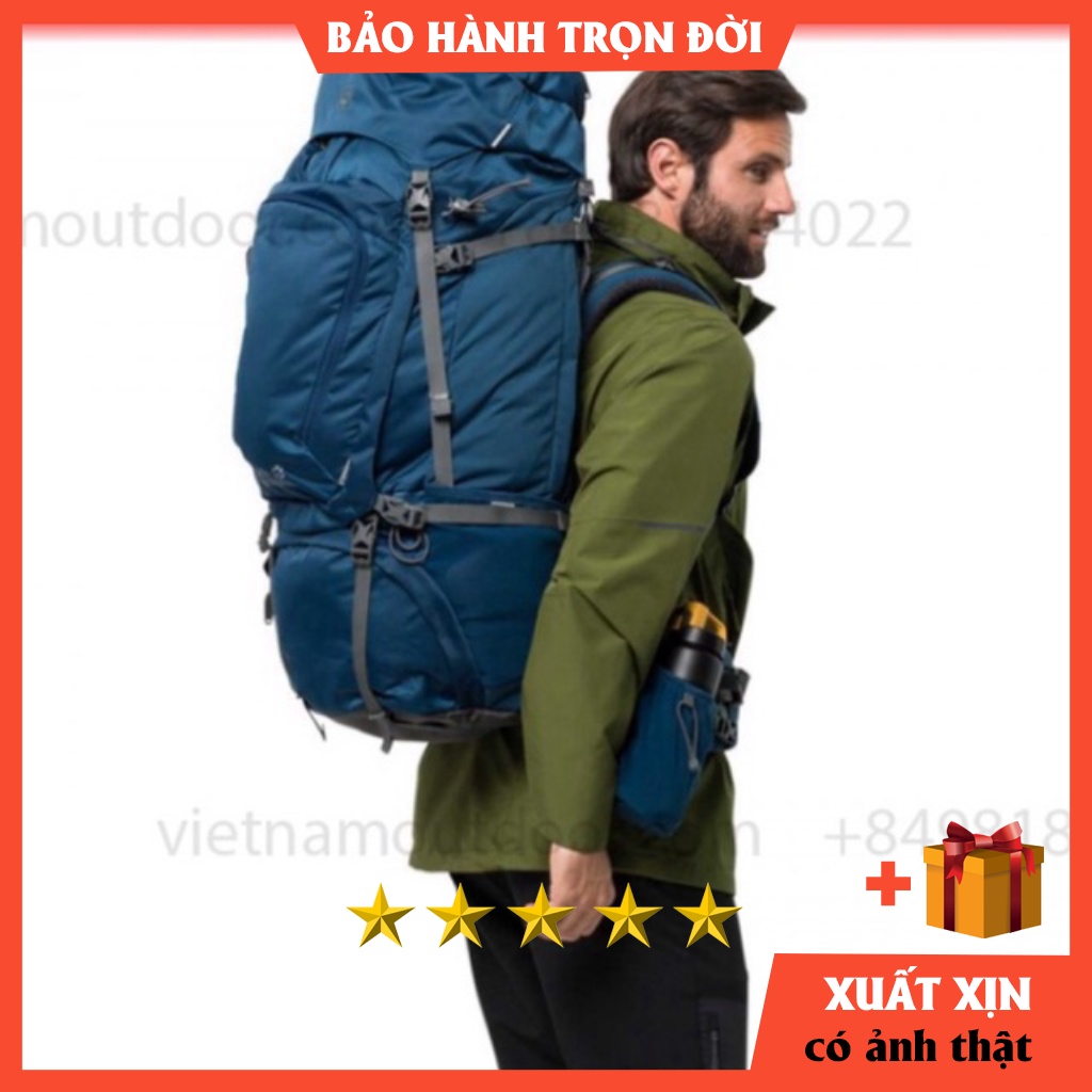 BALO phượt JACK WOLFSKIN DENALI 70 - balo du lịch và trekking hiking leo núi cao cấp⚡️ [ HÀNG XUẤT DƯ ] XỊN