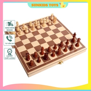 Đồ chơi gỗ - cờ vua gỗ cao cấp