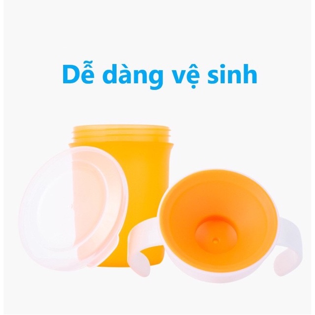 CỐC TẬP UỐNG 360º THÔNG MINH UPASS UP0337 - UỐNG NƯỚC Ở QUANH VIỀN, KHÔNG RÒ NƯỚC - HÀNG THÁI LAN